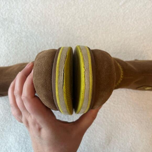 Sorel Suede Leopard Print Nutmeg Rylee Waterproof Boots Women 6 / Youth 4 - Picture 14 of 15